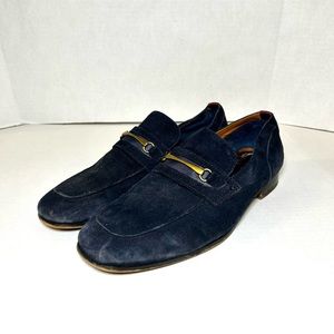 Aldo Men’s Mavy Blue Suede Loafers Size 11